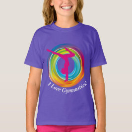 T-shirt de manga longa da ginástica