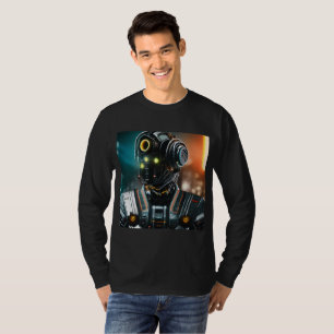 T-shirt de manga preta de 3 homens
