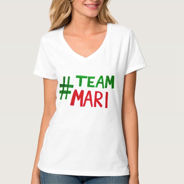 T-shirt de Mari do #Team (Frente)
