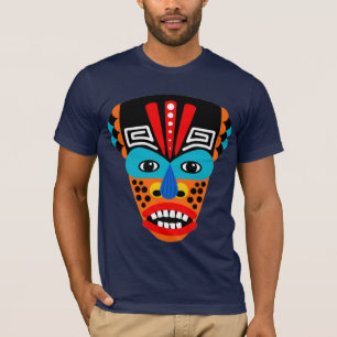 T-Shirt de Máscara Tribal Étnica