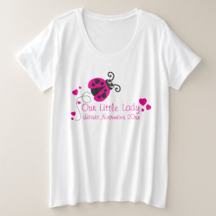 T-shirt de maternidade cor-de-rosa bonito da