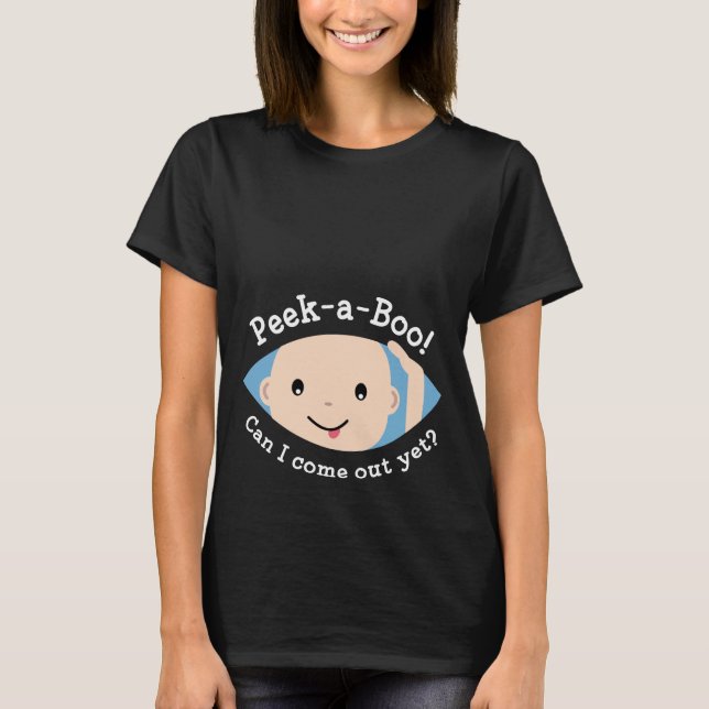 T-Shirt de Maternidade de Peek-A-Boo (Frente)