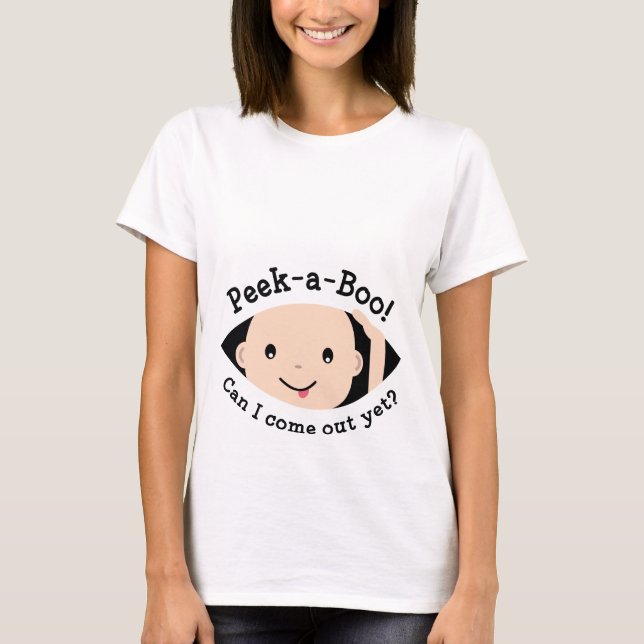 T-Shirt de Maternidade de Peek-A-Boo (Frente)