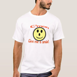 T-shirt Dê-me um sorriso