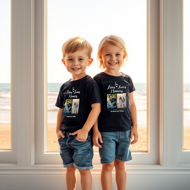 T-Shirt de Memória Vivendo e Amando (Living and Loving Memorial Toddler T-shirts)