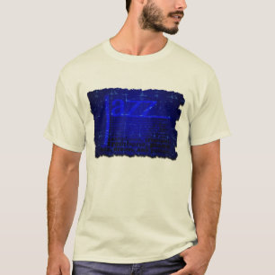 T-shirt de Men´s da música jazz natural