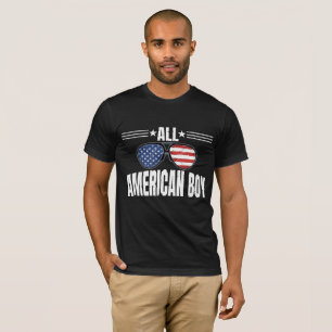 T-Shirt de menino americano