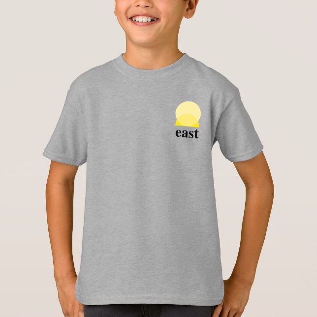 T-Shirt de Menino em Aço Leve (Frente)