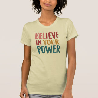 T-shirt de mensagem positiva personalizada