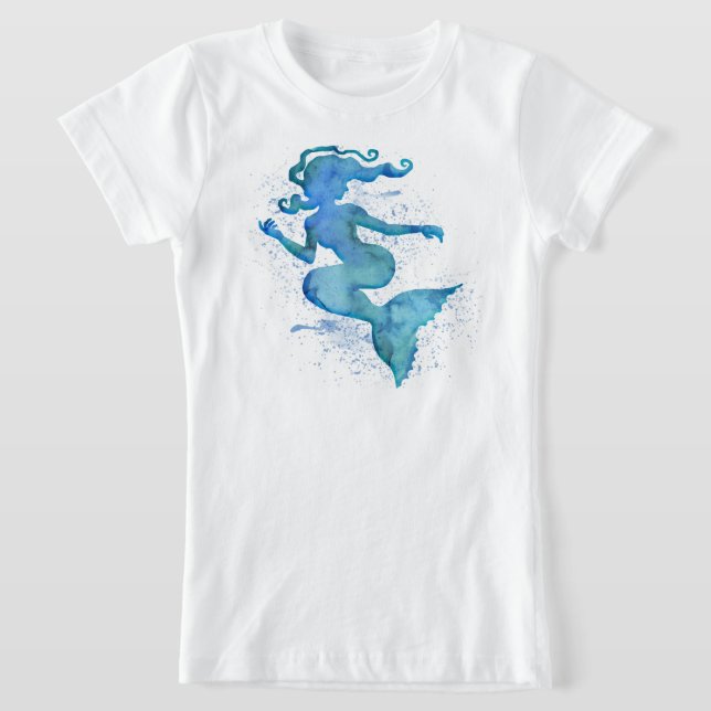 T-Shirt de Mermaid Azul (Postura )