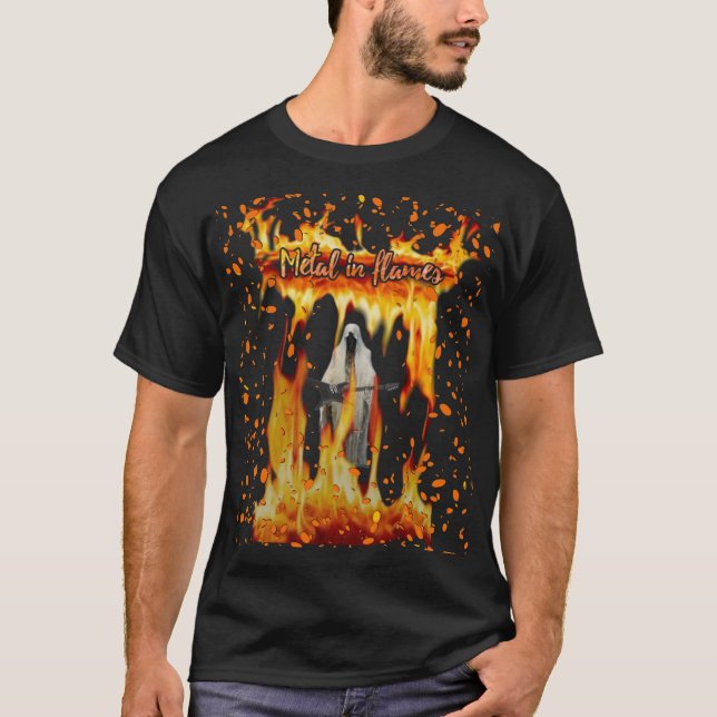 T-Shirt de metal de música (Frente)