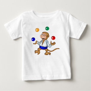 T-shirt de mnanipulação do macaco