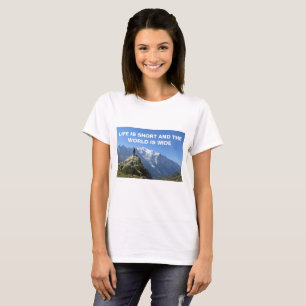 T-shirt de Mont Blanc das montanhas das citações