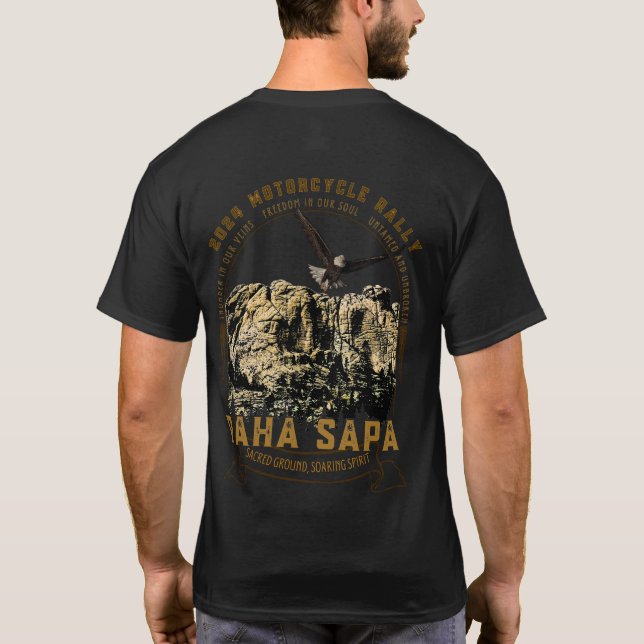 T-shirt de Motocicleta Sturgis Black Colinas 2024 (Verso)