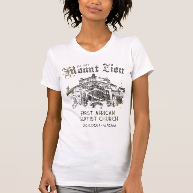 T-shirt De Mount Zion igreja baptista africana (Frente)