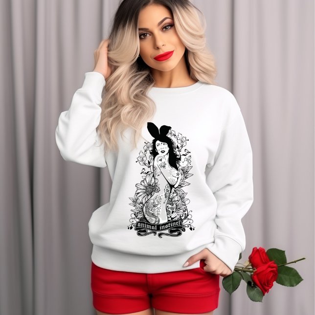 T-Shirt de Mulheres Instintivas (Criador carregado)