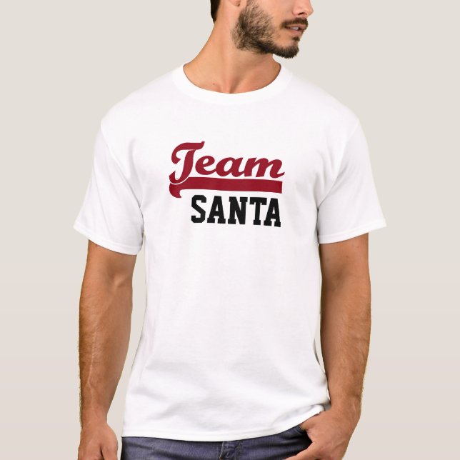 T-SHIRT DE NATAL DE PAPAIS NOEIS DE EQUIPE (Frente)