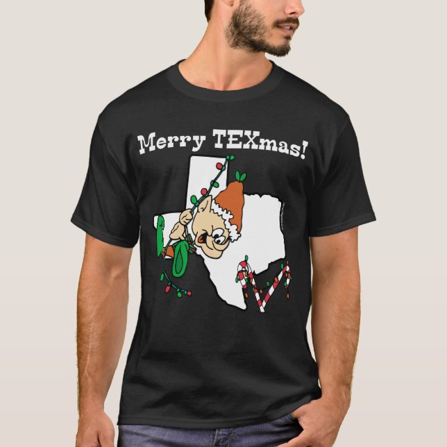 T-shirt de Natal do Texas (Frente)