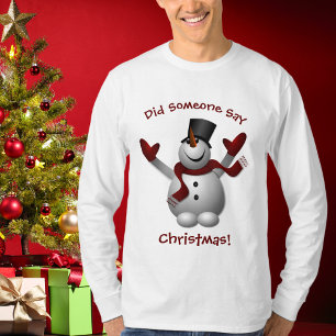 T-Shirt de Natal Engraçado - Neve