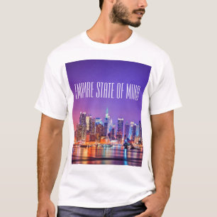 T-shirt de New York do estado de ânimo do impéri