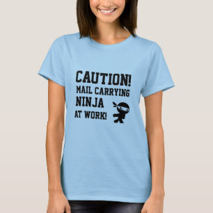 T-shirt de Ninja do portador de correio
