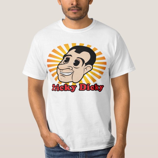 T-shirt de Nixon dos desenhos animados (Frente)