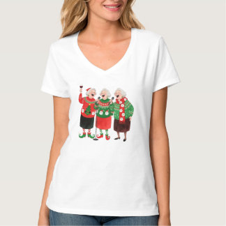 T-Shirt de Noël Festive pour Femmes – Pulls de Noë