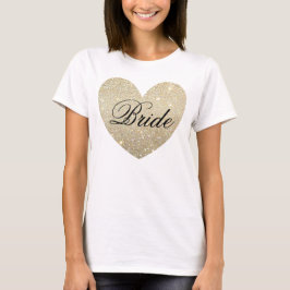 T-Shirt de Noiva de Coração