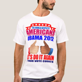 T-shirt de Obama: 2012 Obama - respeito