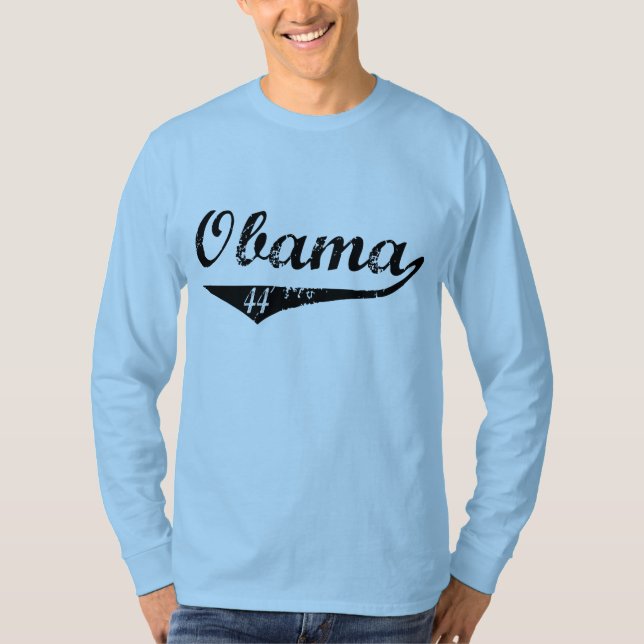 T-shirt de Obama 44 do basebol (Frente)