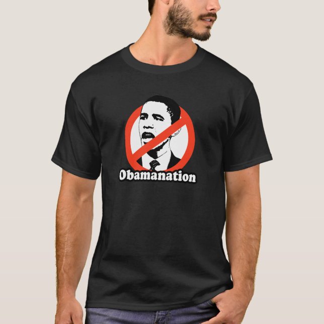 T-SHIRT DE OBAMANATION/ANTI-OBAMA (Frente)