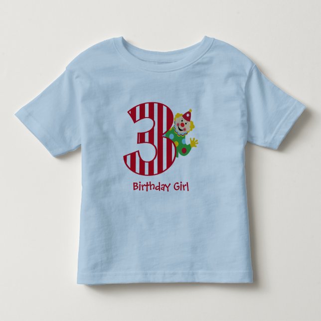 T-shirt de ondulação do palhaço de circo do (Frente)