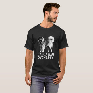 T-shirt de Ovcharka do Caucasian