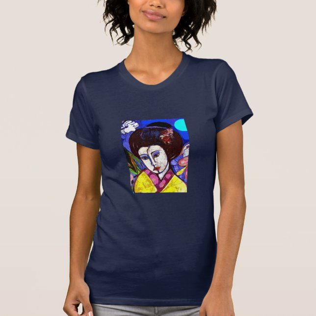 T-shirt de papel das senhoras da gueixa (Frente)