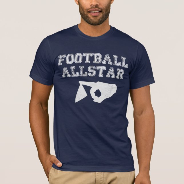 T-shirt de papel de Allstar do futebol (Frente)