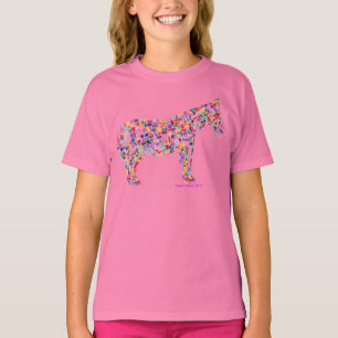 T-shirt de papel do cavalo do mosaico de Helena