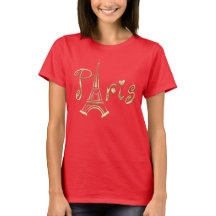 T-shirt de PARIS com a torre Eiffel