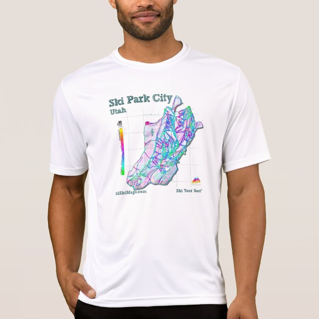 T-shirt de Park City 3dSkiMaps (Frente)