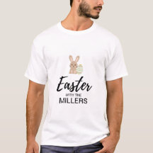 T-shirt de Páscoa personalizada | todas as dimensõ