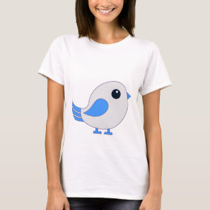 T-Shirt de Pássaro Azul