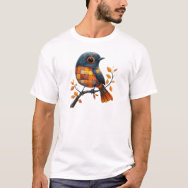 T-Shirt de Pássaro de Corda