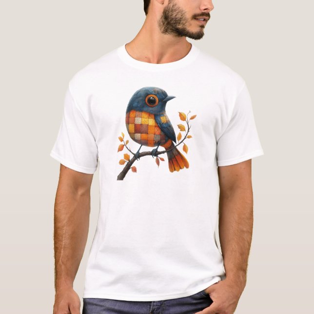 T-Shirt de Pássaro de Corda (Frente)