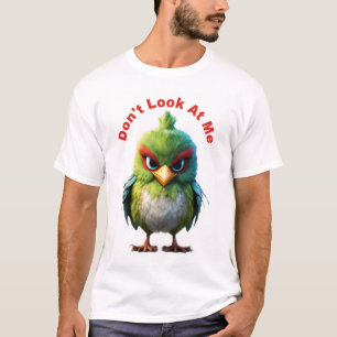T-Shirt De Pássaro Irritado