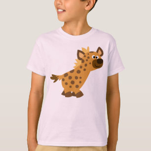 T-shirt de passeio bonito das crianças da hiena