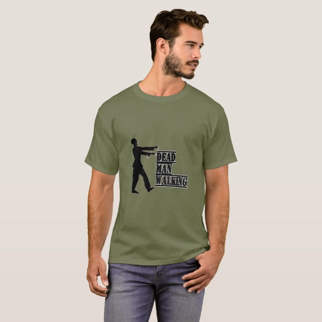 T-shirt de passeio do homem inoperante (Frente Completa)