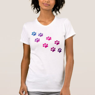 T-shirt de patas de gato