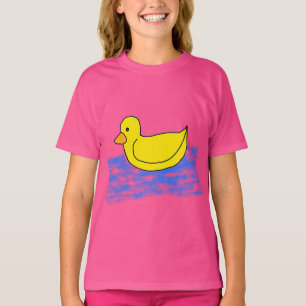 T-Shirt de pato amarelo bonito