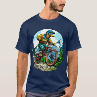 T-Shirt de pato de bicicleta de montanha