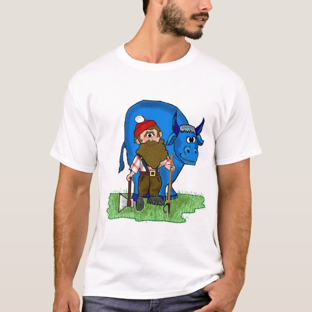 T-shirt de Paul Bunyan Customizeable por (Frente)
