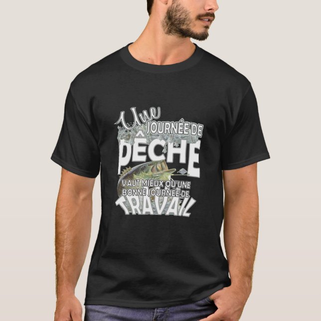 T-shirt de pêche poisson, (Frente)